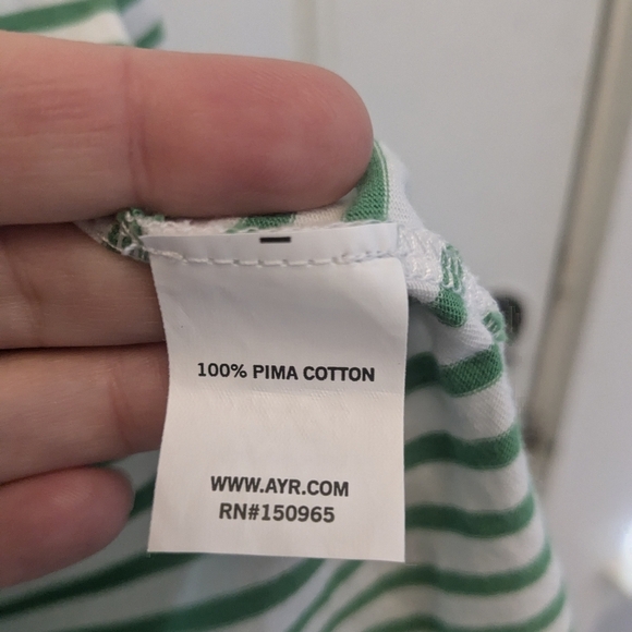 AYR The French Fry Shirt Green Stripe - Picture 4 of 4